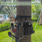 Strap Gear Hangers with Large Hooks, Lightweight Multi-Hook Accessory Holder, Outdoor Tree Stand Bow & Gear Hanger for Hunting