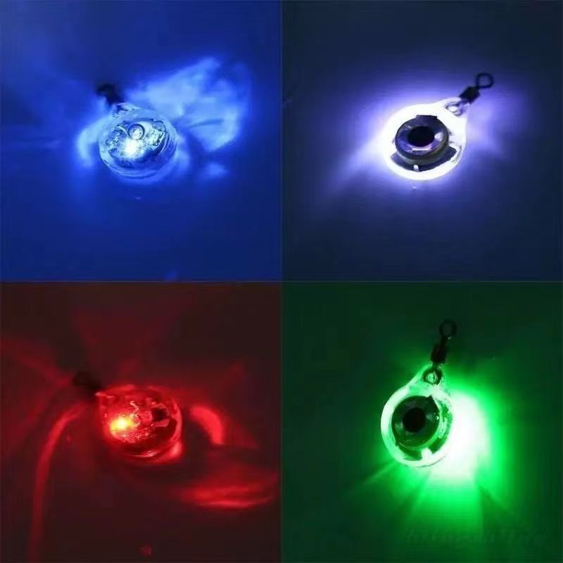 Deep Sea Fishing Lures Kit LED Lighted Bait Flasher Saltwater Freshwater Bass Lures Attractant Offshore Universal Creative
