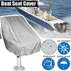 2X Boat Seat Cover, Outdoor Waterproof Pontoon Captain Boat Bench Chair Seat Cover, Chair Protective Covers