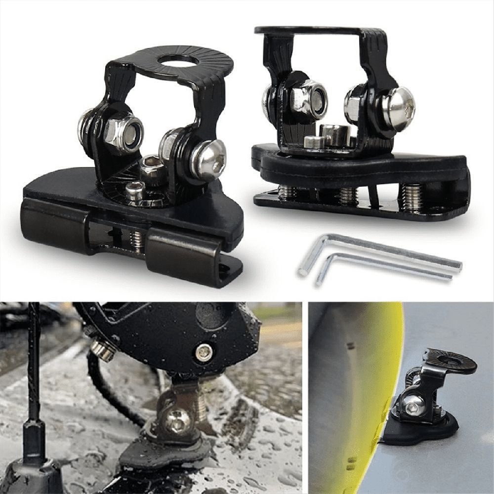 Universal LED Light Bar Mounting Brackets, Adjustable Hood Pillar Mounts, Led Work Light Mount Bracket Clamp Holder 2PCS