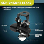 Universal LED Light Bar Mounting Brackets, Adjustable Hood Pillar Mounts, Led Work Light Mount Bracket Clamp Holder 2PCS