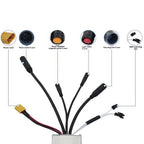Three Mode Ebike Controller 17A 24V/36V/48V with S866 LCD Color Display Waterproof Connector 350W Motor Conversion Parts