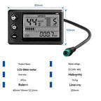 Three Mode Ebike Controller 17A 24V/36V/48V with S866 LCD Color Display Waterproof Connector 350W Motor Conversion Parts