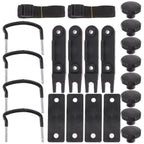 4Pcs Roof Box U-Bolt Clamps Rooftop Cargo Carrier Rack Bolts Internal U-Bracket Clips