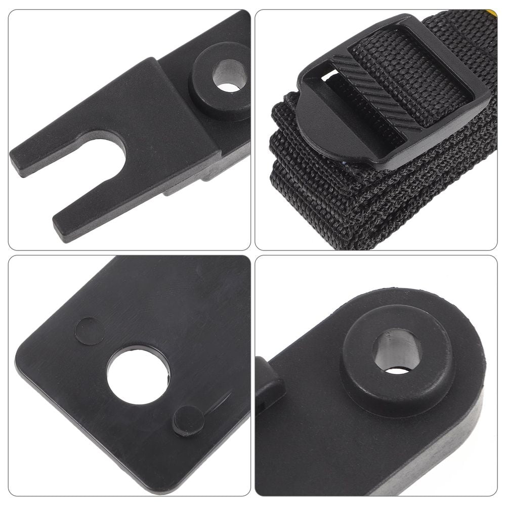 4Pcs Roof Box U-Bolt Clamps Rooftop Cargo Carrier Rack Bolts Internal U-Bracket Clips