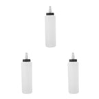 Masteelf 3pcs Car Wax Squeeze Bottle 400ml Car Polishing Plastic Bottle With Cap For Automotive Wax Empty Bottle For Dispensing Wax For Car Care And Self Cleaning