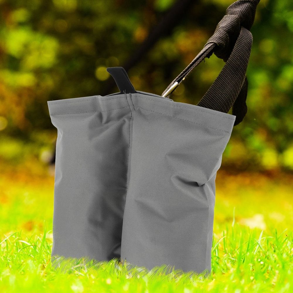 2Pcs Heavy Duty Tent Sand Bag Weights for Outdoor Canopy Legs Grey Color