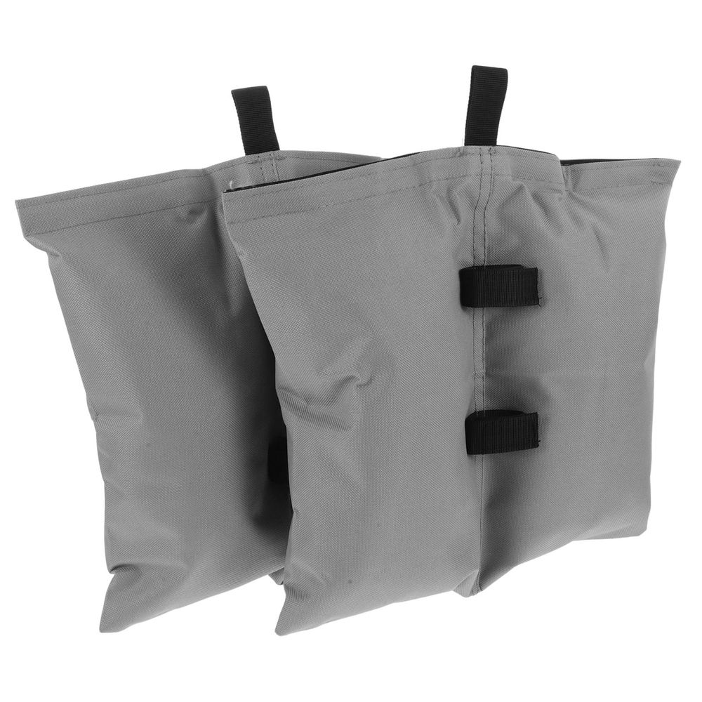 2Pcs Heavy Duty Tent Sand Bag Weights for Outdoor Canopy Legs Grey Color