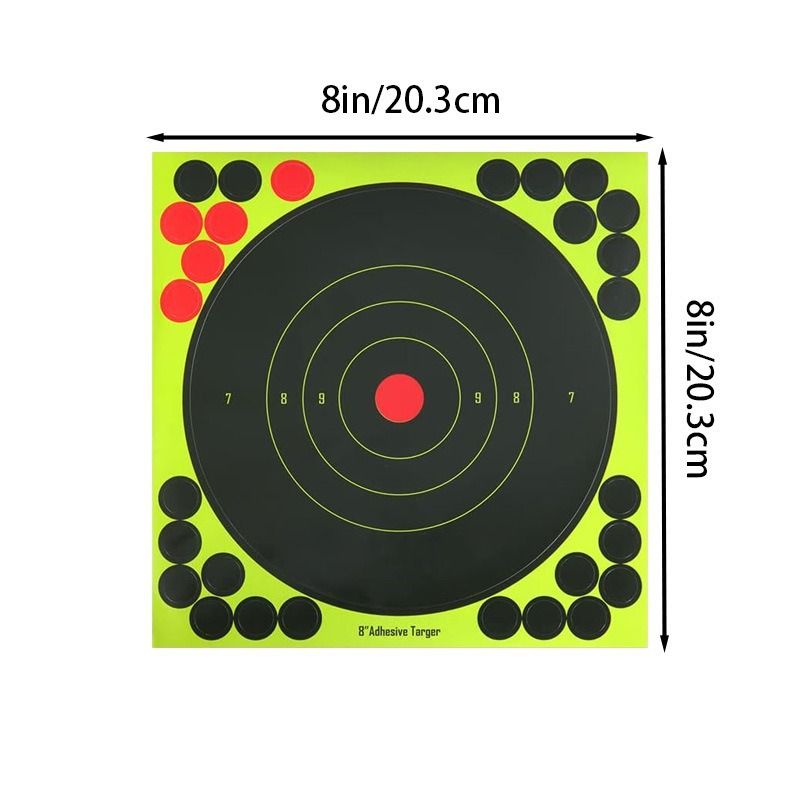 Shooting Targets 20 Pcs Target Paper Splatter Targets Sticks for Hunting Sports Accessories Targets Paper Range Targets Stickers