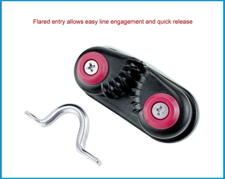 Cam Cleats, Rope Cleats, Ball Bearing Fast Entry Cam Cleats for Line  Aluminum, Sailing Sailboat Kayak Canoe Dinghy Accessories