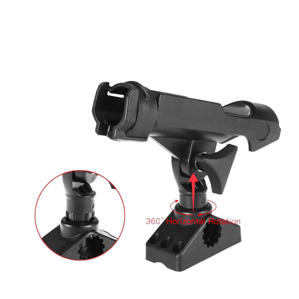 Fishing Rod Holder Boat Rods Holder Adjustable Rods Holder 360 Degree Rotatable Kayak Fishing Boat Rod Holder Mount