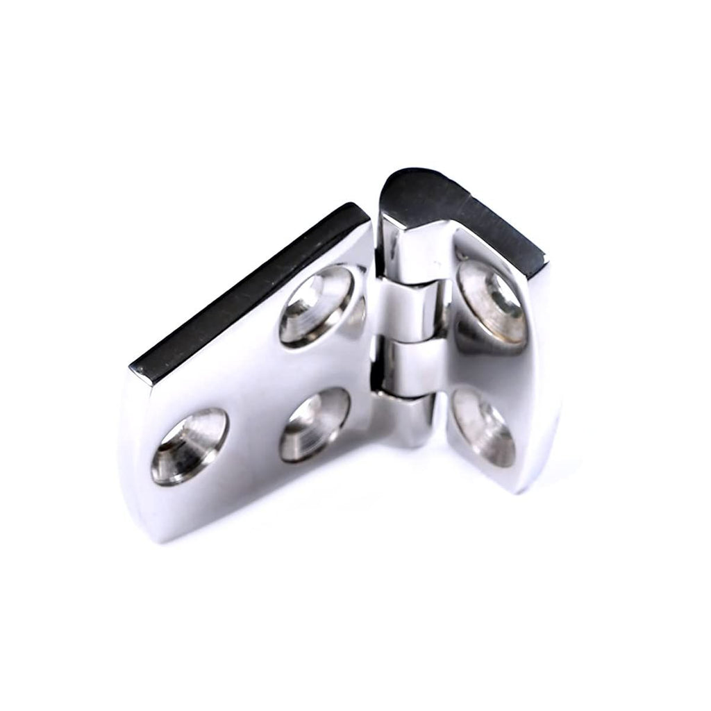Boat Shortside Hinges Marine Flush Hatch Compartment Hinge Heavy Duty Stainless Steel W/Fasteners 1-1/2" x 2-1/4"9 (1 Pair)