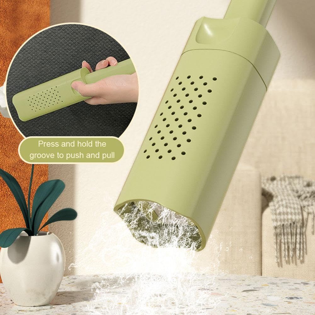 Portable Self-Squeeze Short Mop,Sponge Mop,Wet and Dry Desktop Cleaning Mini Mop,Mini Lazy Hand Wash-Free Strong Absorbent Mop