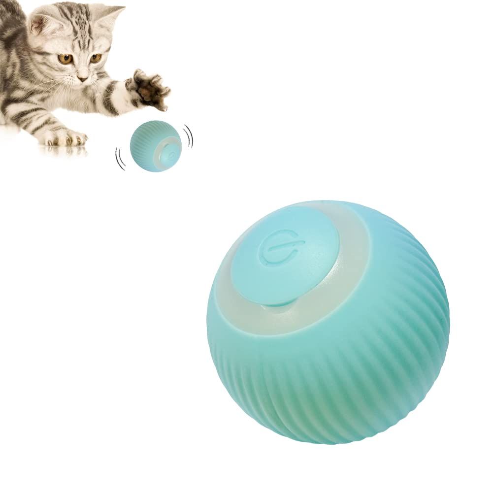 Pet's Cat Toy Ball,Cat Toy,Magic Rolling and Sound Ball for Indoor Playing Stimulate Hunting Instinct for Your Kitty. (Green)
