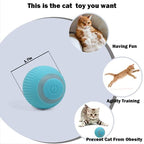 Pet's Cat Toy Ball,Cat Toy,Magic Rolling and Sound Ball for Indoor Playing Stimulate Hunting Instinct for Your Kitty. (Green)