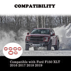 F150 XLT 4WD & Trailer Engine Knob AC VOL Air Conditioner Switch Cover Audio Trim Ring Center Console Knob Compatible