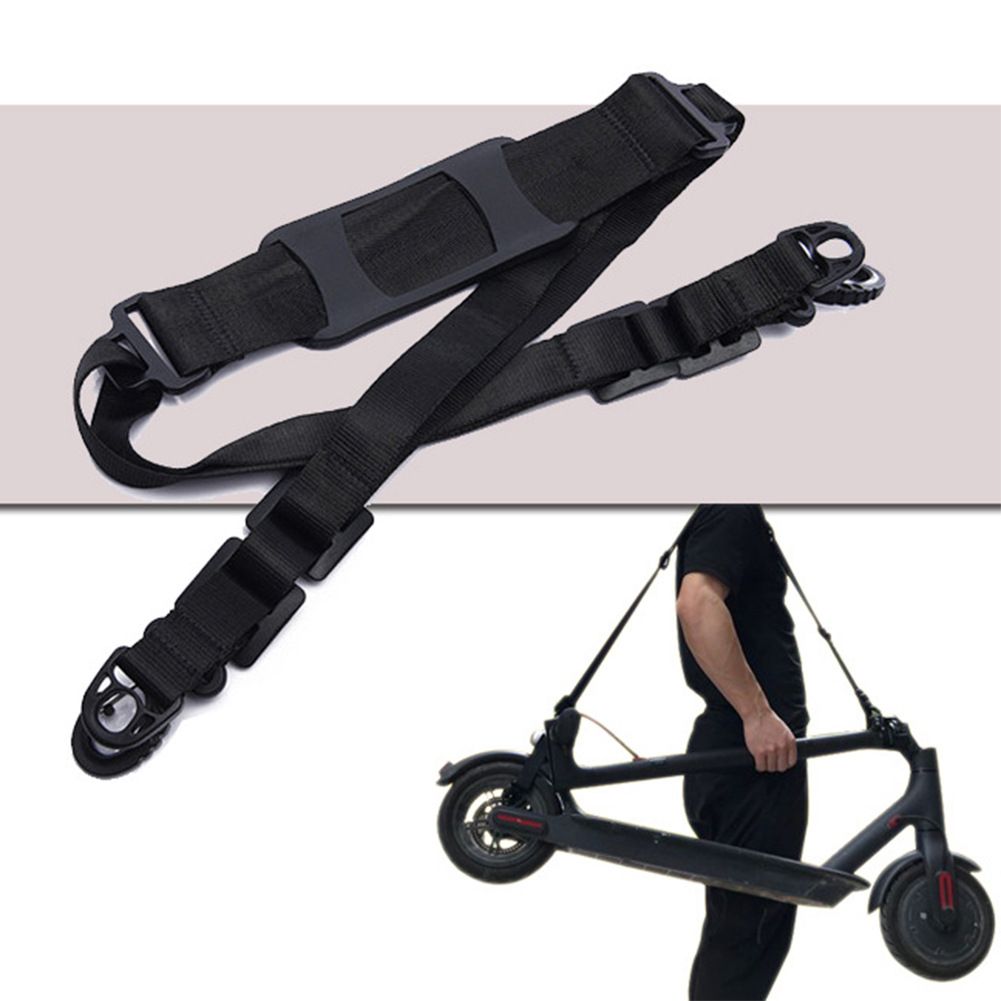 Adjustable Shoulder Strap with Non-Slip Shoulder Pad for Easy Carrying of Scooters, Beach Chairs, Ski Boards, Electric Scooters