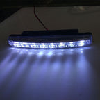 2 PCS Car LED Daytime Running Lights, Waterproof High Power 5W 12V LED DRL, Universal Decorative Lights, 8 LED Center Grid