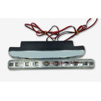 2 PCS Car LED Daytime Running Lights, Waterproof High Power 5W 12V LED DRL, Universal Decorative Lights, 8 LED Center Grid