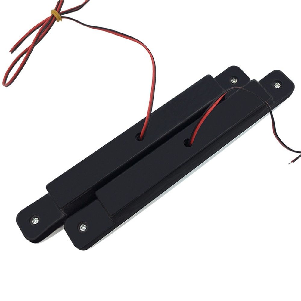 2 PCS Car LED Daytime Running Lights, Waterproof High Power 5W 12V LED DRL, Universal Decorative Lights, 8 LED Center Grid