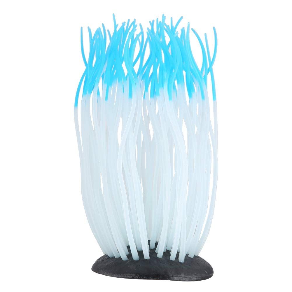Simulation Silicone Luminous Sea Anemone Ornament Artificial Coral Plant Eco-Friendly Simulation Sea Anemone
