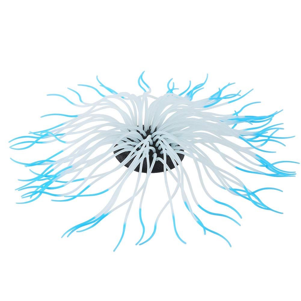 Simulation Silicone Luminous Sea Anemone Ornament Artificial Coral Plant Eco-Friendly Simulation Sea Anemone