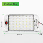 LED Dome Light, RV Interior Lighting Super Bright RV LED Ceiling Dome Light with ON/Off Switch RV Lights Interior (2 pcs)
