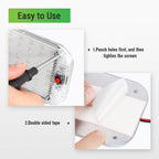 LED Dome Light, RV Interior Lighting Super Bright RV LED Ceiling Dome Light with ON/Off Switch RV Lights Interior (2 pcs)