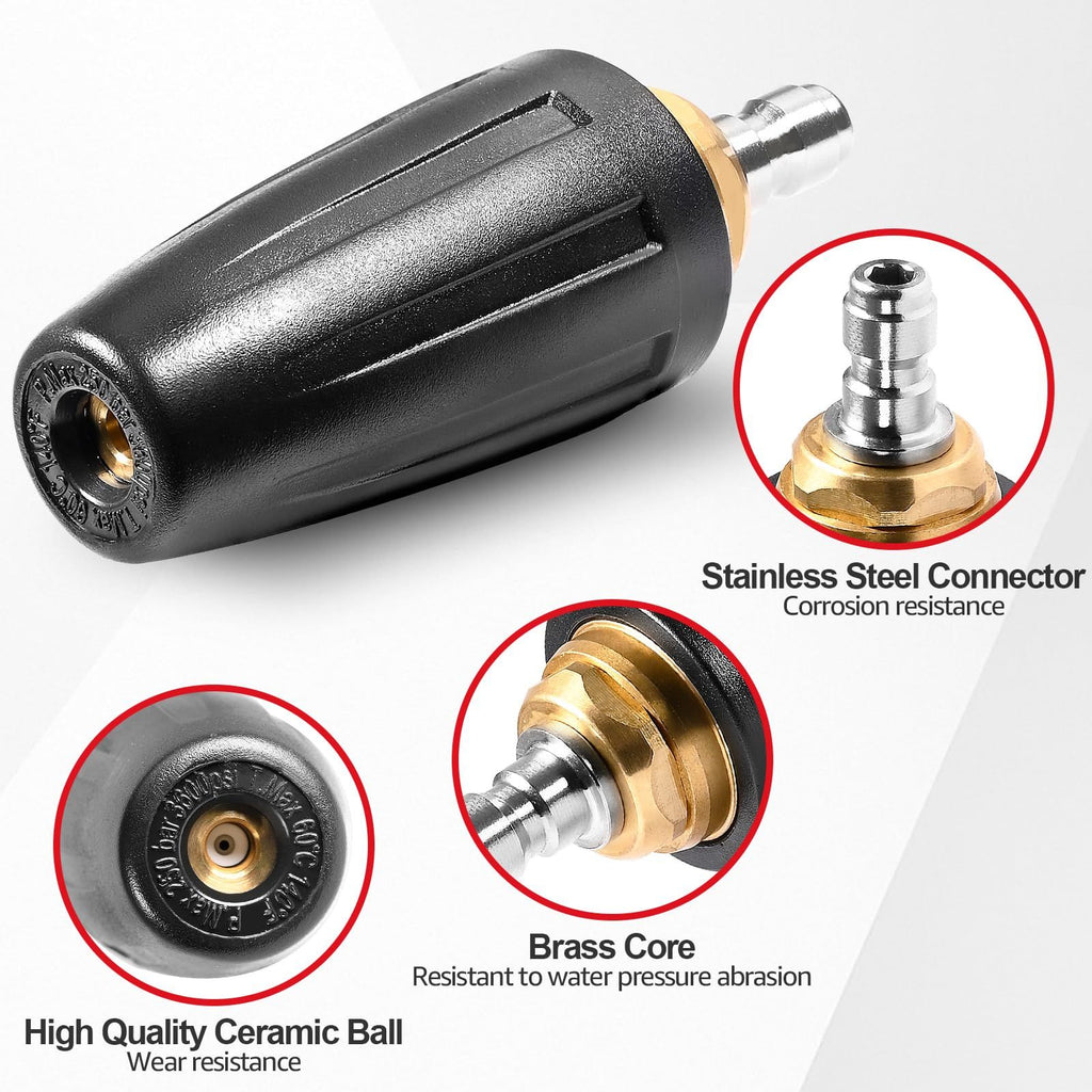 Nozzle high-pressure cleaning machine nozzle 360 ° rotating power cleaning machine nozzle tip cleaning machine accessories