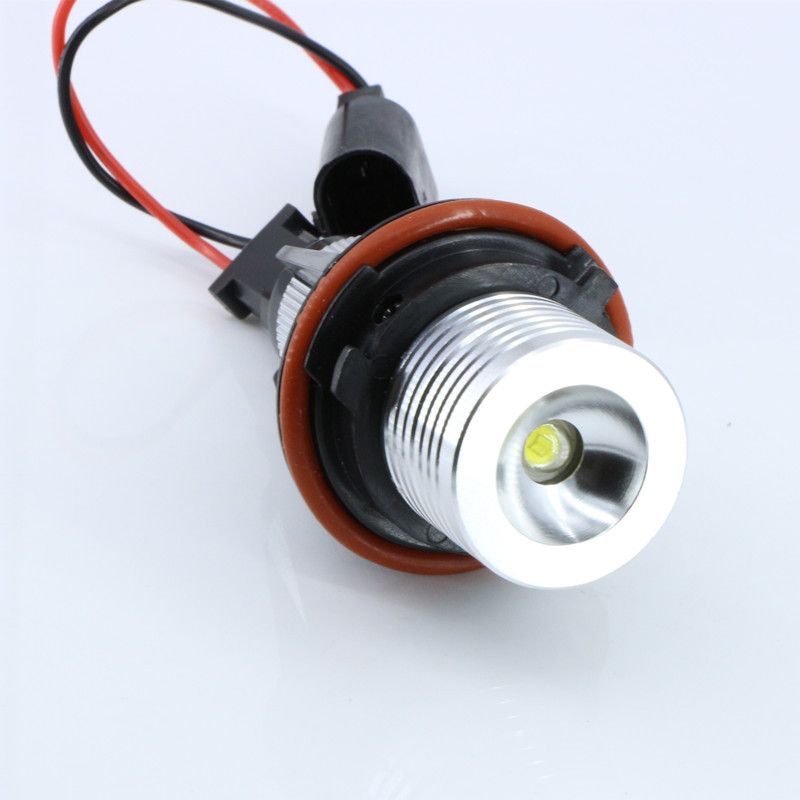 A pair of 5W E39 error free LED angel eye halo marker bulbs, used for some 5, 6, 7 series X3 X5 Fit PARTIAL E39 E53 E60 E63