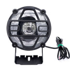 E-Bike Headlights 36V 48V Electric Bicycle Horn Light Waterproof Aluminium Alloy Light Night Riding Front Headlight