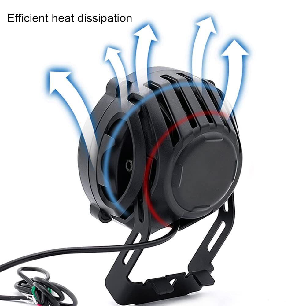 E-Bike Headlights 36V 48V Electric Bicycle Horn Light Waterproof Aluminium Alloy Light Night Riding Front Headlight