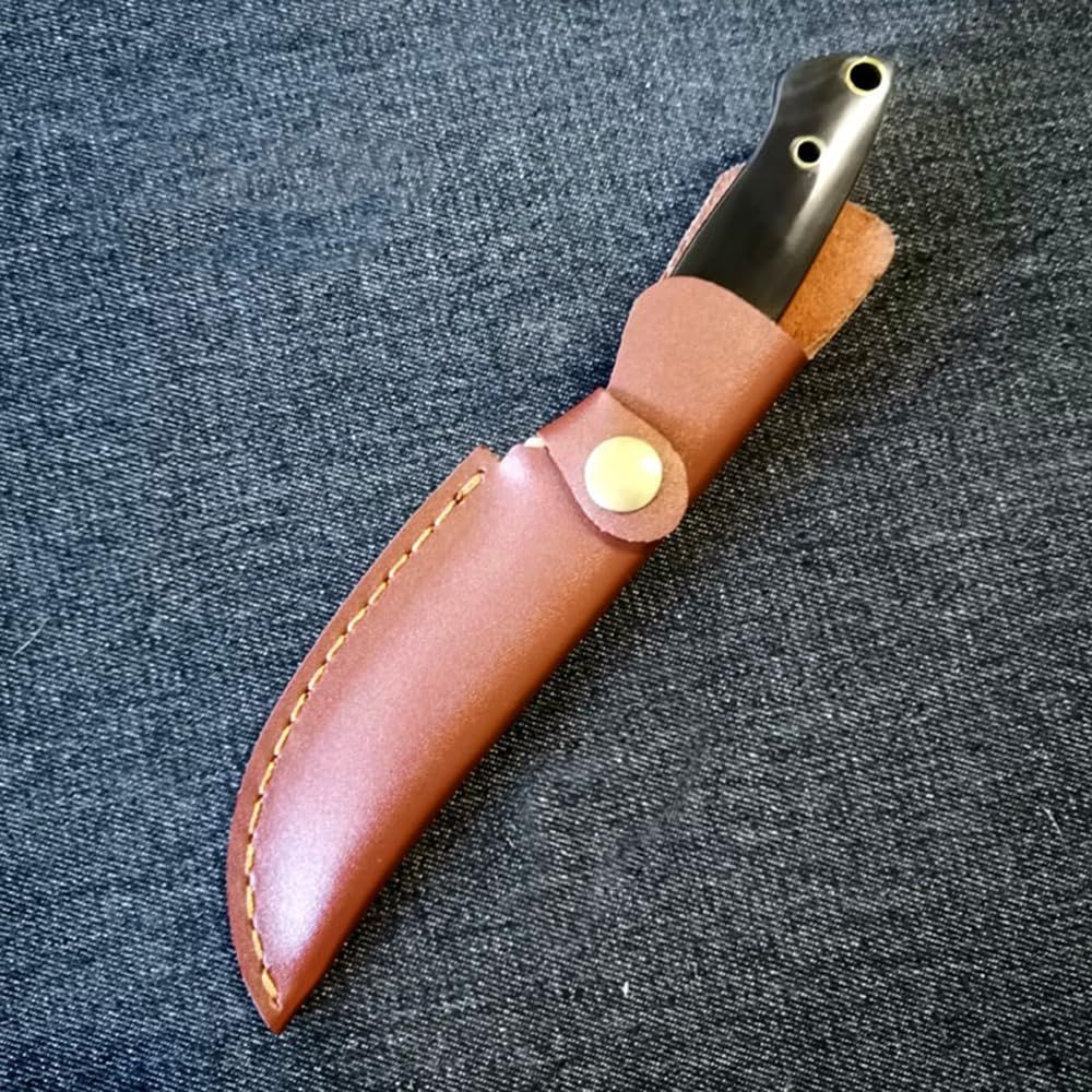 2PCS Leather Knife Sheath,Straight Knife Pouch Knife Cover Sleeve with Belt Loop for Outdoor Hunting Camping