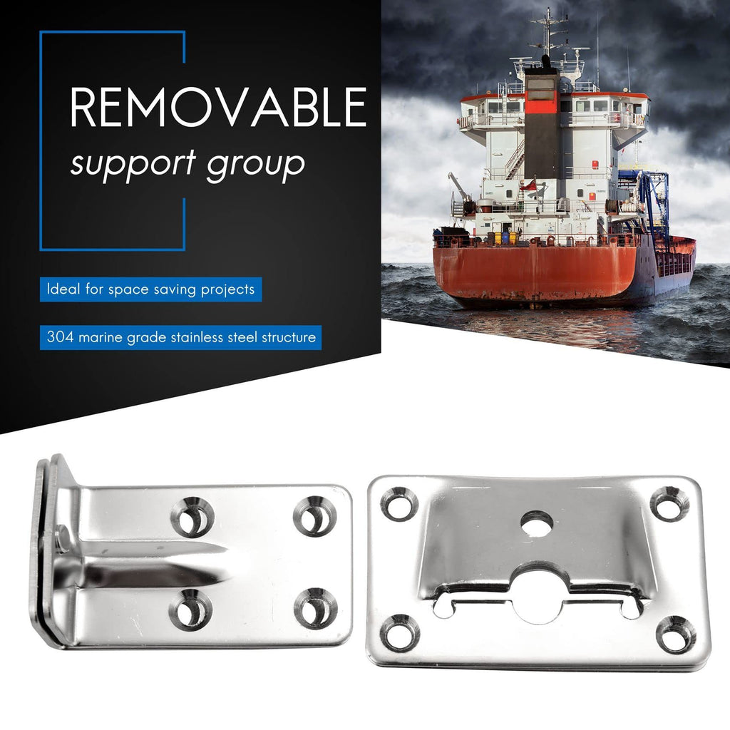 1 Set Marine Grade Stainless Steel Table Bracket Set Removable Multiple Usage for House Boat Marine Accessories Hardware