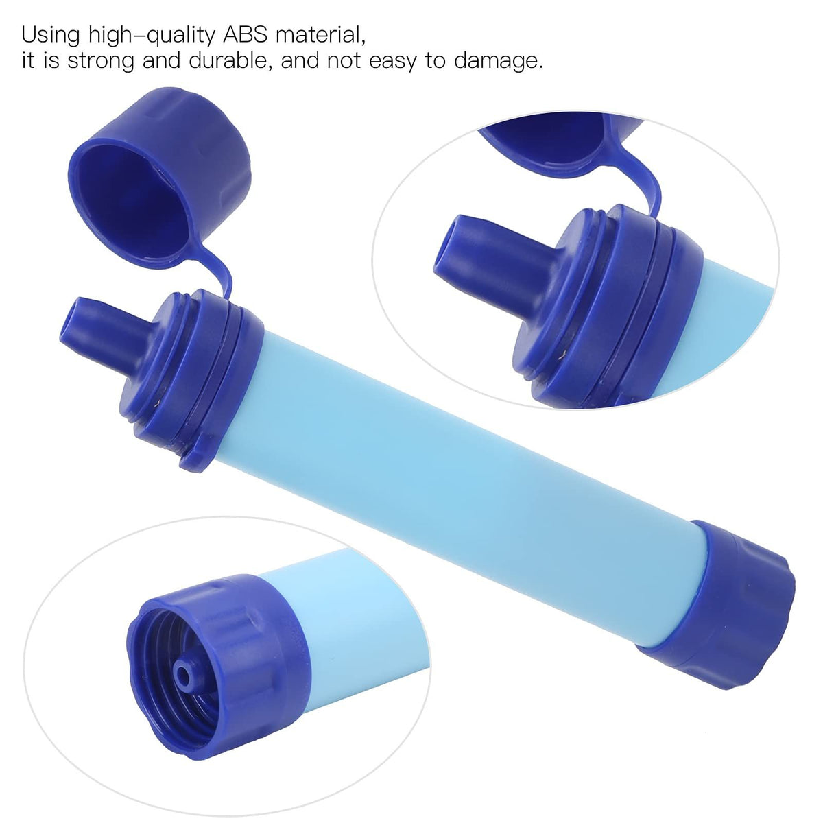 Personal Portable Water Filter Straw Filtration Purifier for Hiking, Camping, Hunting, Backpacking, Travel, Outdoor Emergency