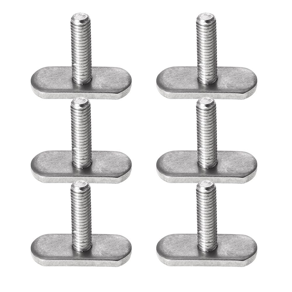 T Bolts for Kayak Track/Rail, Kayak Track Mount Accessories Screws 1 Inch Long, Kayak Hardware T-Slot Bolts 6 Pack