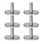 T Bolts for Kayak Track/Rail, Kayak Track Mount Accessories Screws 1 Inch Long, Kayak Hardware T-Slot Bolts 6 Pack