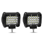 LED Pod Lights 4x4, Off Road Driving Lights for Truck SUV Boat with Waterproof Housing With Mounting Brackets (Set of 2)