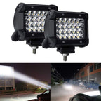 LED Pod Lights 4x4, Off Road Driving Lights for Truck SUV Boat with Waterproof Housing With Mounting Brackets (Set of 2)