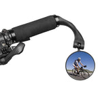 Bike Mirror, Adjustable Bycycle Rear View Mirror, Mountain Bikes, Road Bikes, eBikes, Left and Right （black）