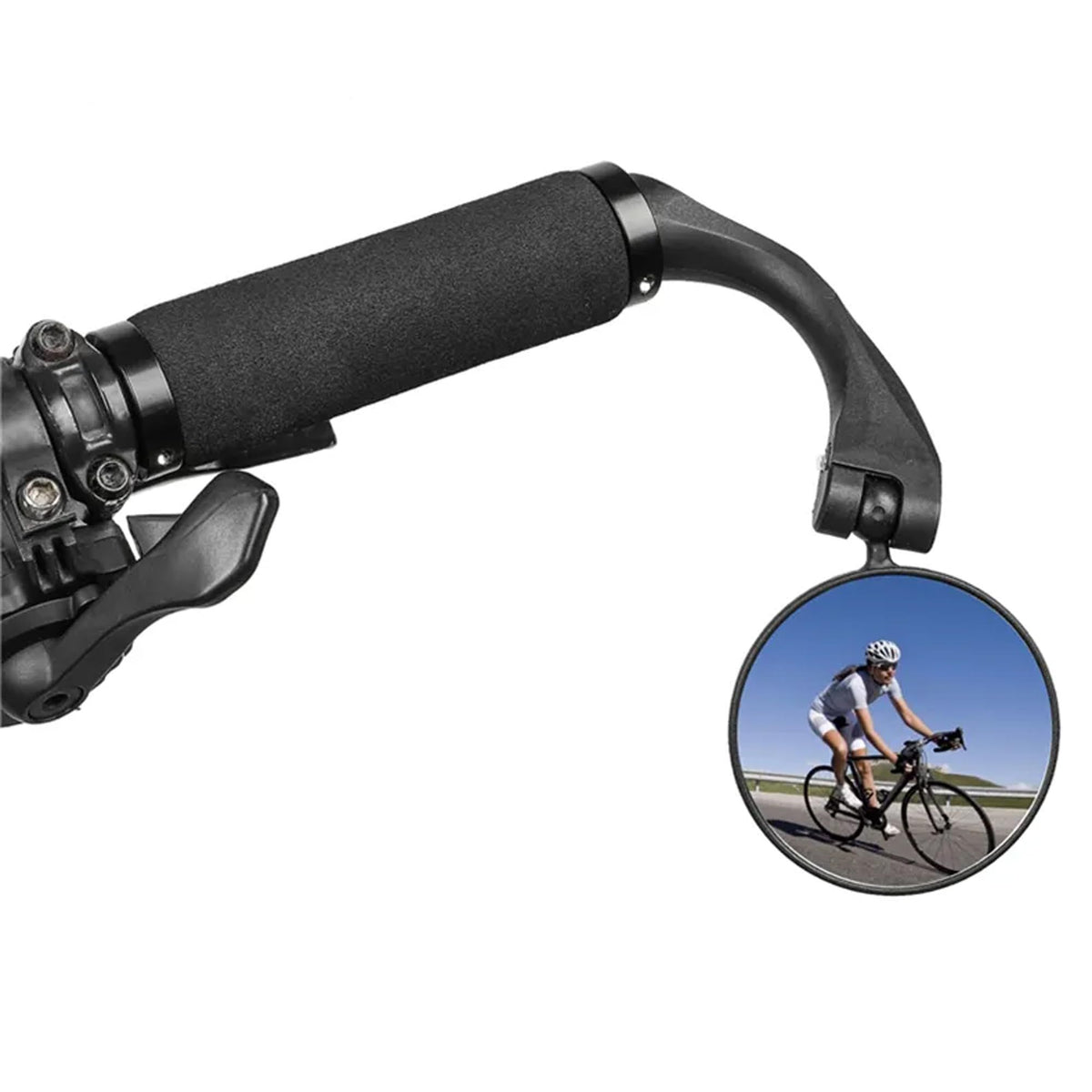 Bike Mirror, Adjustable Bycycle Rear View Mirror, Mountain Bikes, Road Bikes, eBikes, Left and Right （black）