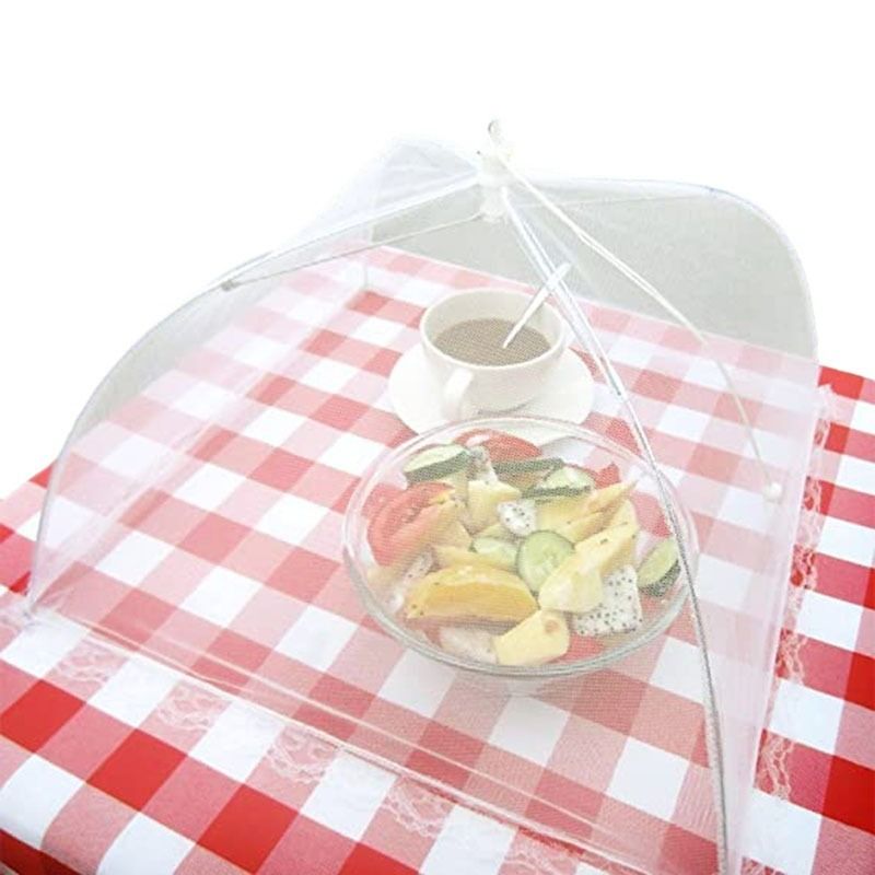 Food Covers 12 Inch Pop-Up Encrypted Mesh Plate Serving Tents, Fine Net Screen Umbrella for Outdoors, Parties, Picnics,Reusable