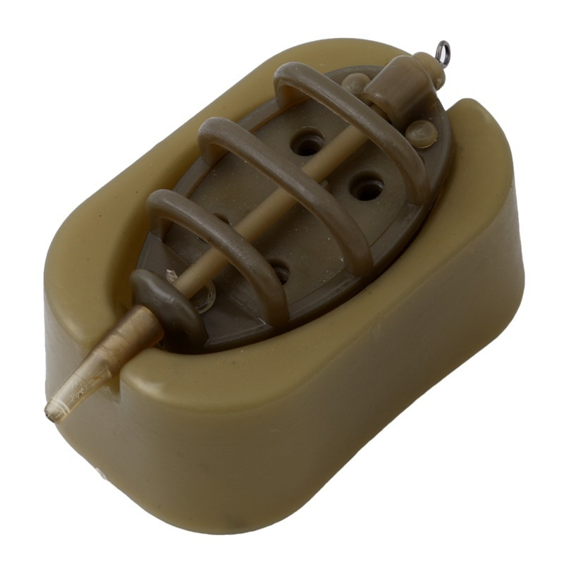 Inline Method Feeder Set Carp Fishing Tackle 4 Inline Method Feeders with 1 Rubber Mould Carp Fishing Accessories