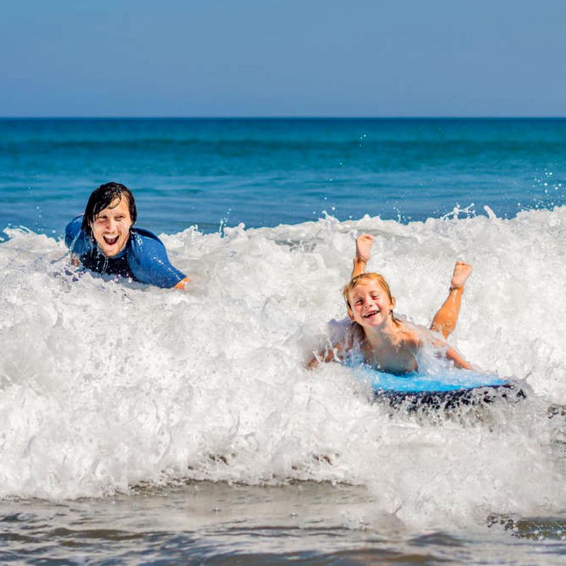 Inflatable Boards for Beach Inflatable Surfboard Portable Bodyboard with Handles Lightweight Soft Body Boards for Kids Surfboards