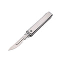 Folding Scalpel Pocket Knife, Utility Surgical Knives With Replaceable Razor Blades for Outdoor Hunting Everyday Carry