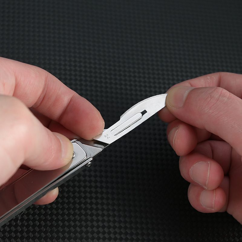 Folding Scalpel Pocket Knife, Utility Surgical Knives With Replaceable Razor Blades for Outdoor Hunting Everyday Carry
