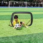 2 in 1 Pop Up Kids Soccer Goal - Indoor/Outdoor Soccer Target Net for Improving Passing and Shooting Accuracy | Portable