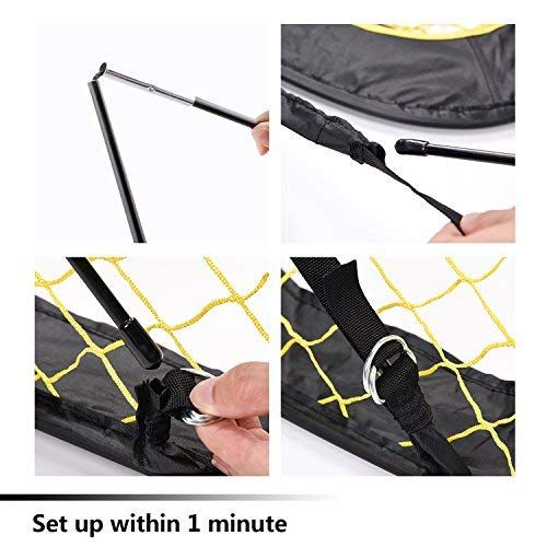 2 in 1 Pop Up Kids Soccer Goal - Indoor/Outdoor Soccer Target Net for Improving Passing and Shooting Accuracy | Portable