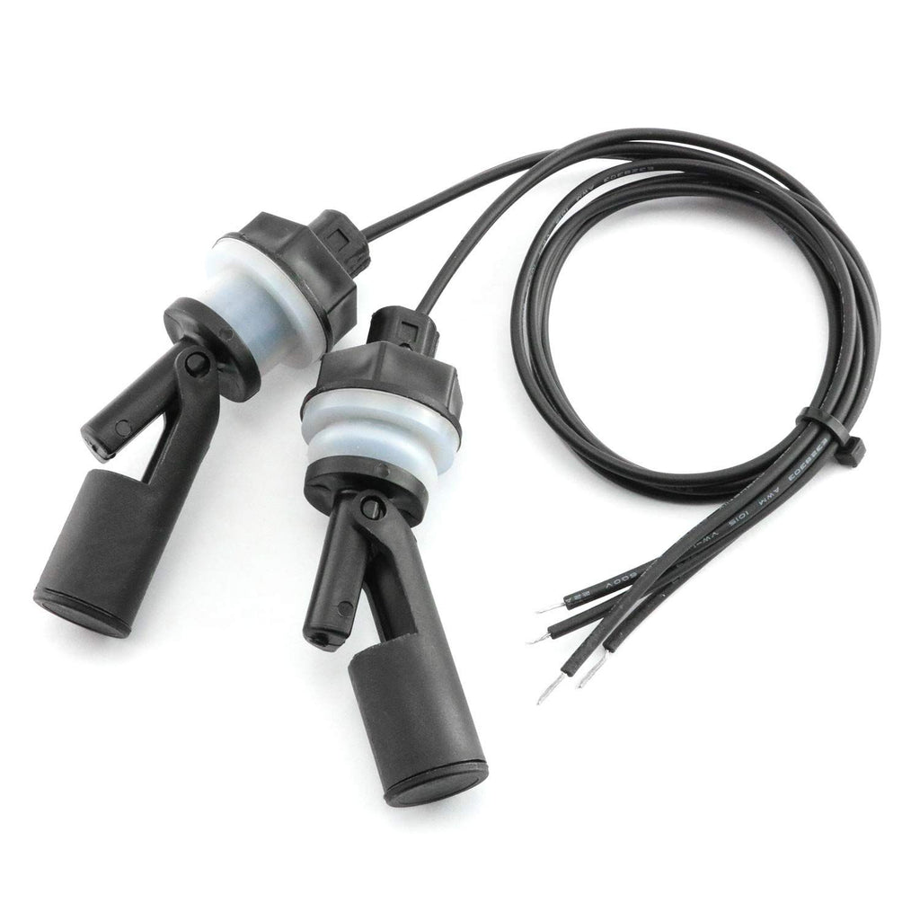 2pcs Water Level Sensor Flow Inductance Water Pump Controller Side Mount Horizontal Liquid Float Switch for Aquariums Fish Tank