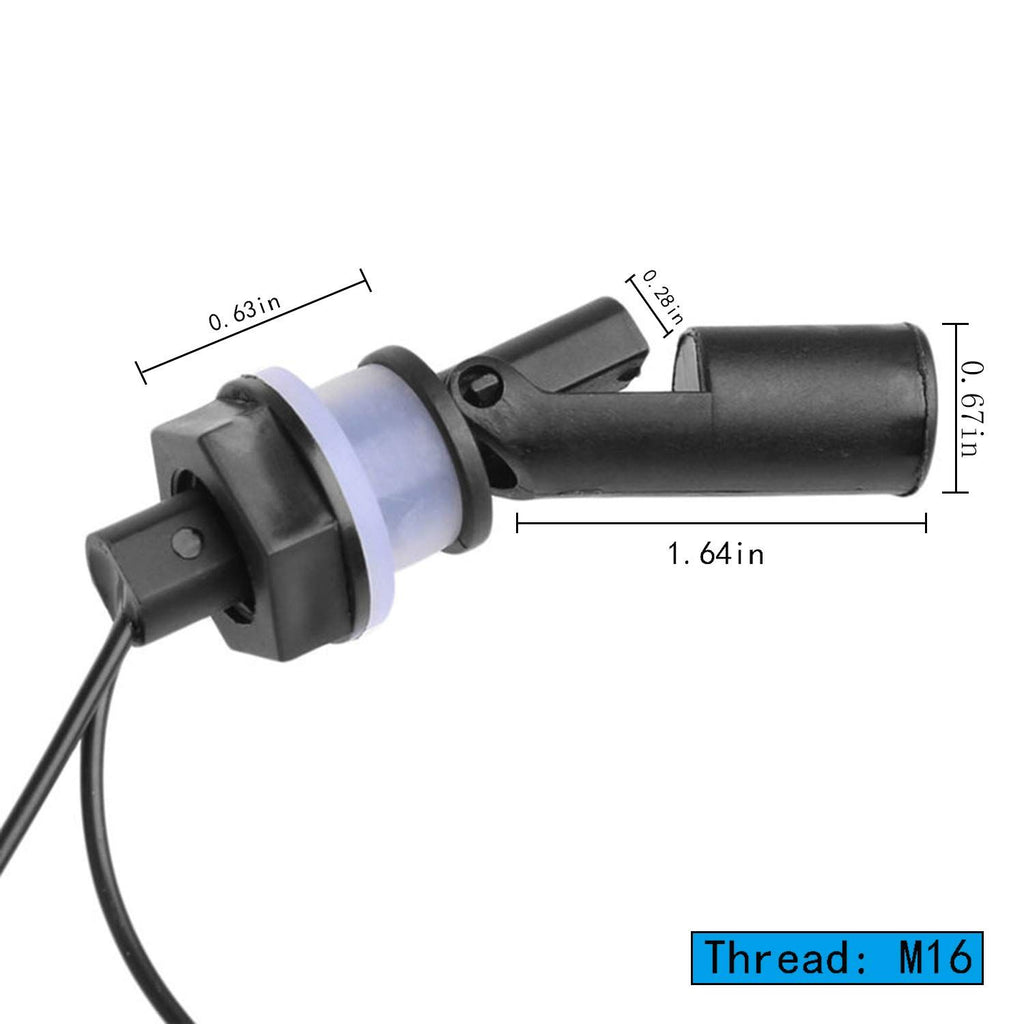 2pcs Water Level Sensor Flow Inductance Water Pump Controller Side Mount Horizontal Liquid Float Switch for Aquariums Fish Tank